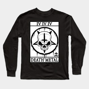 DEATH METAL - DEATH METAL TAROT CARD - TAROT CARD Long Sleeve T-Shirt